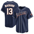 S.Diego Padres #13 Manny Machado Player Navy Cooperstown Collection Limited Home Jdoa Stitched Jerseys