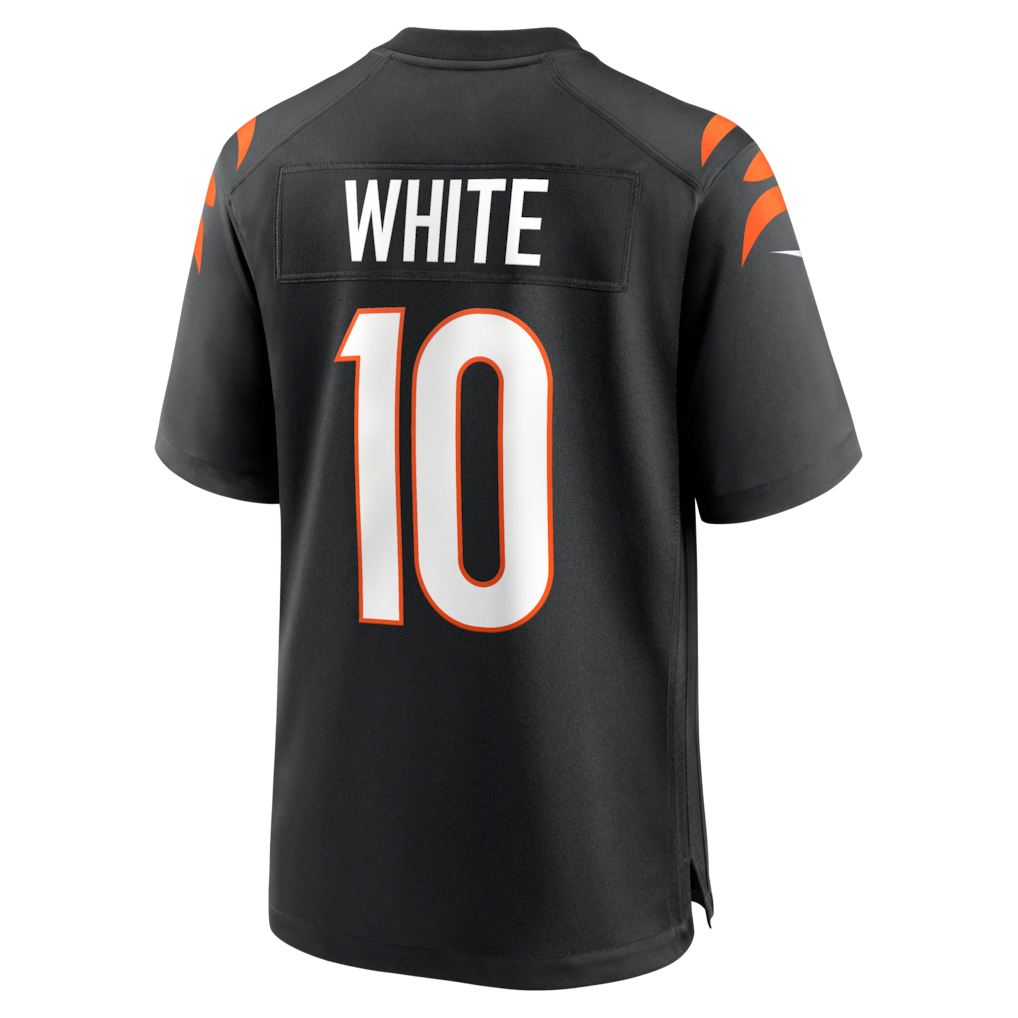 Jdoa C.Bengals #10 Mike White Black Team Game Jersey