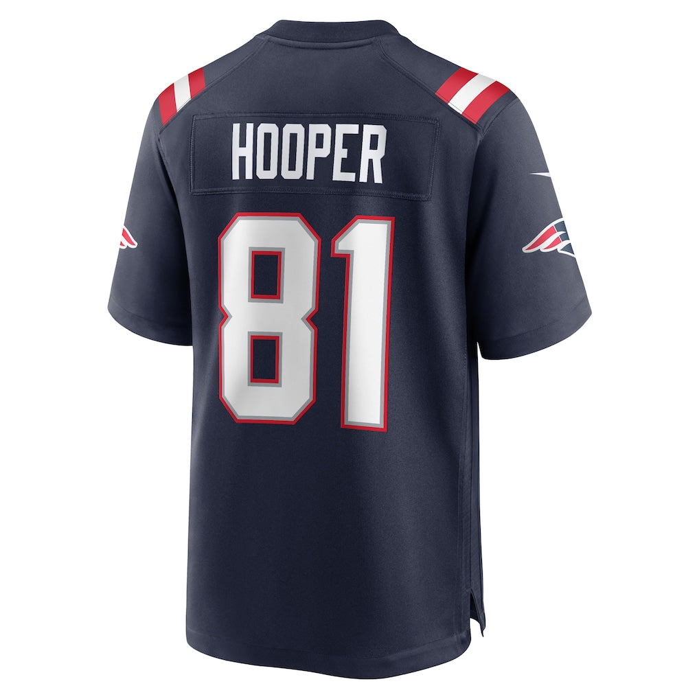 Jdoa NE.Patriots #81 Austin Hooper Navy Game Jersey
