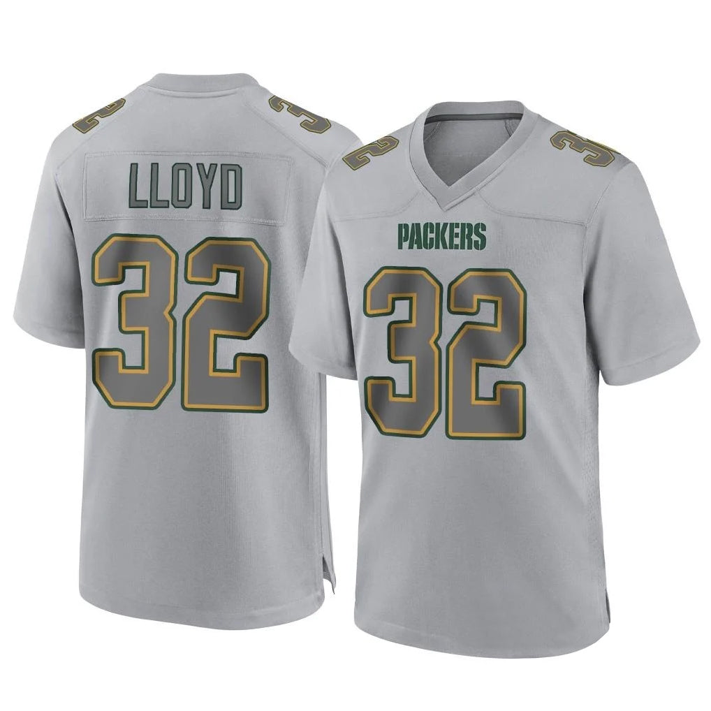 GB.Packers #32 MarShawn Lloyd Player Gray Atmosphere Fashion Home Game Jdoa Stitched Jerseys