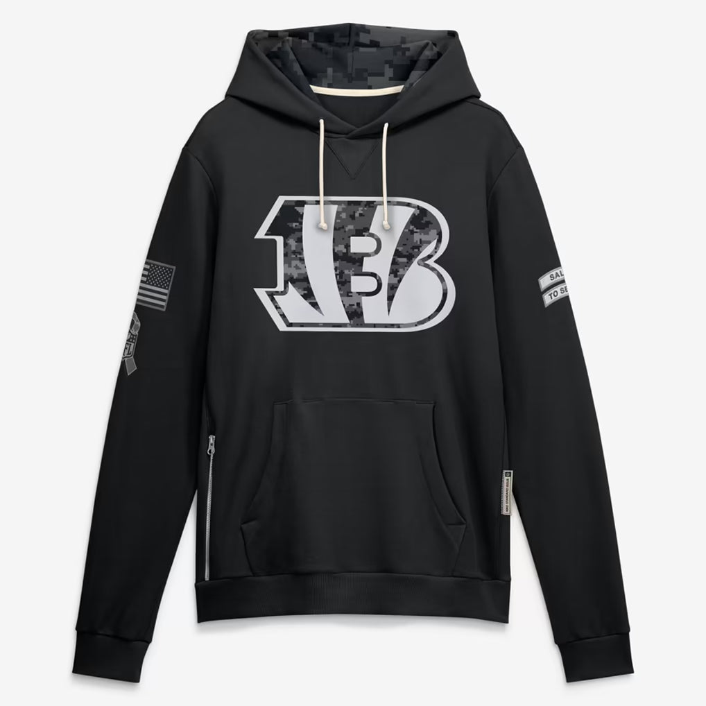 C.Bengals 2026 Black Logo Pullover Hoodies Limited Game Jdoa Stitched Jerseys