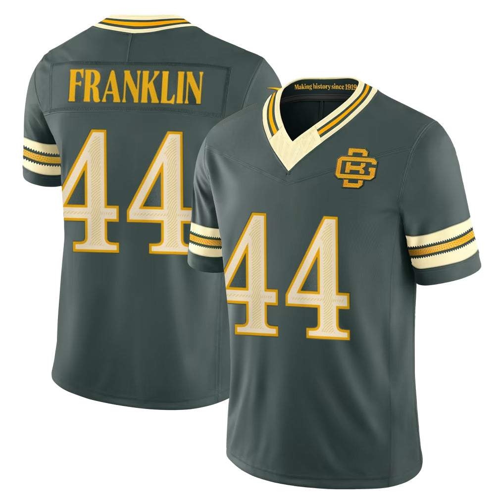 GB.Packers #44 Zaire Franklin Player Green Limited 2026 Rivalries Collection Home Game Jdoa Stitched Jerseys