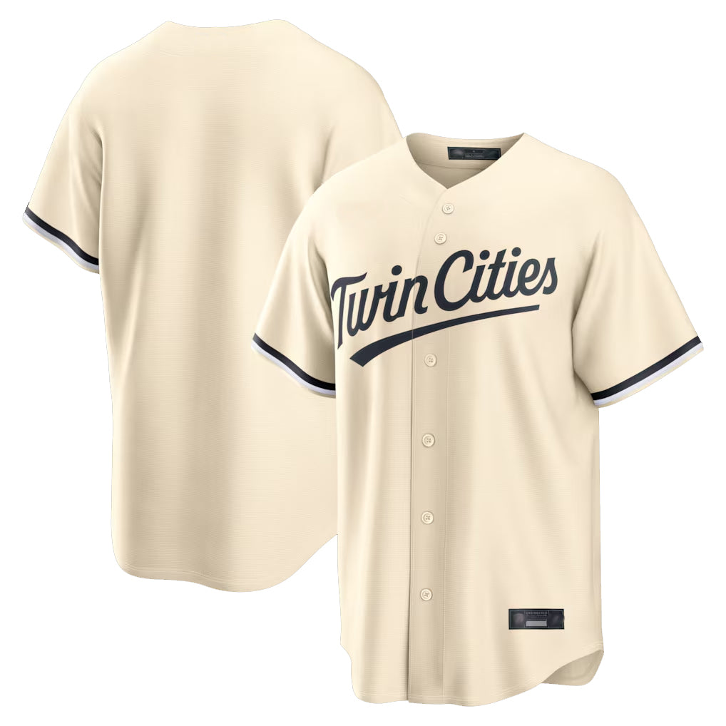 M.Twins ## Twins Blank Player Cream Game Limited Home Jdoa Stitched Jerseys