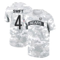 C.Bears #4 D'Andre Swift Player Arctic Camo Salute to Service Performance T-Shirt Limited Jdoa Stitched Jerseys
