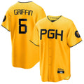 P.Pirates #6 Konnor Griffin Player Gold City Connect Home Game Jdoa Stitched Jerseys