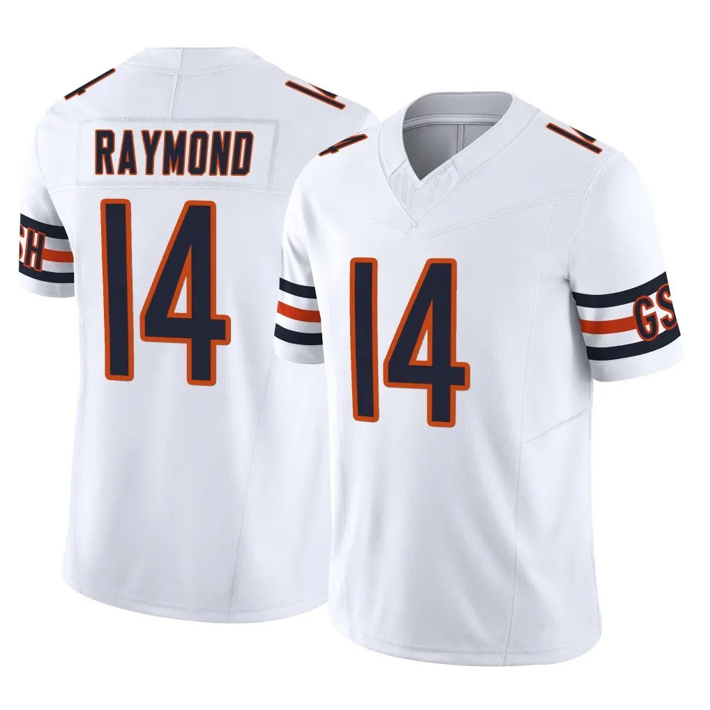 C.Bears #14 Kalif Raymond Player White Vapor F.U.S.E. Limited Home Game Jdoa Stitched Jerseys