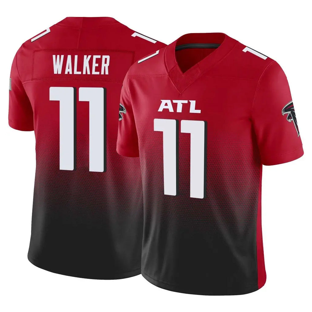 A.Falcons #11 Jalon Walker Player Red Vapor F.U.S.E. Limited Jdoa Stitched Jerseys
