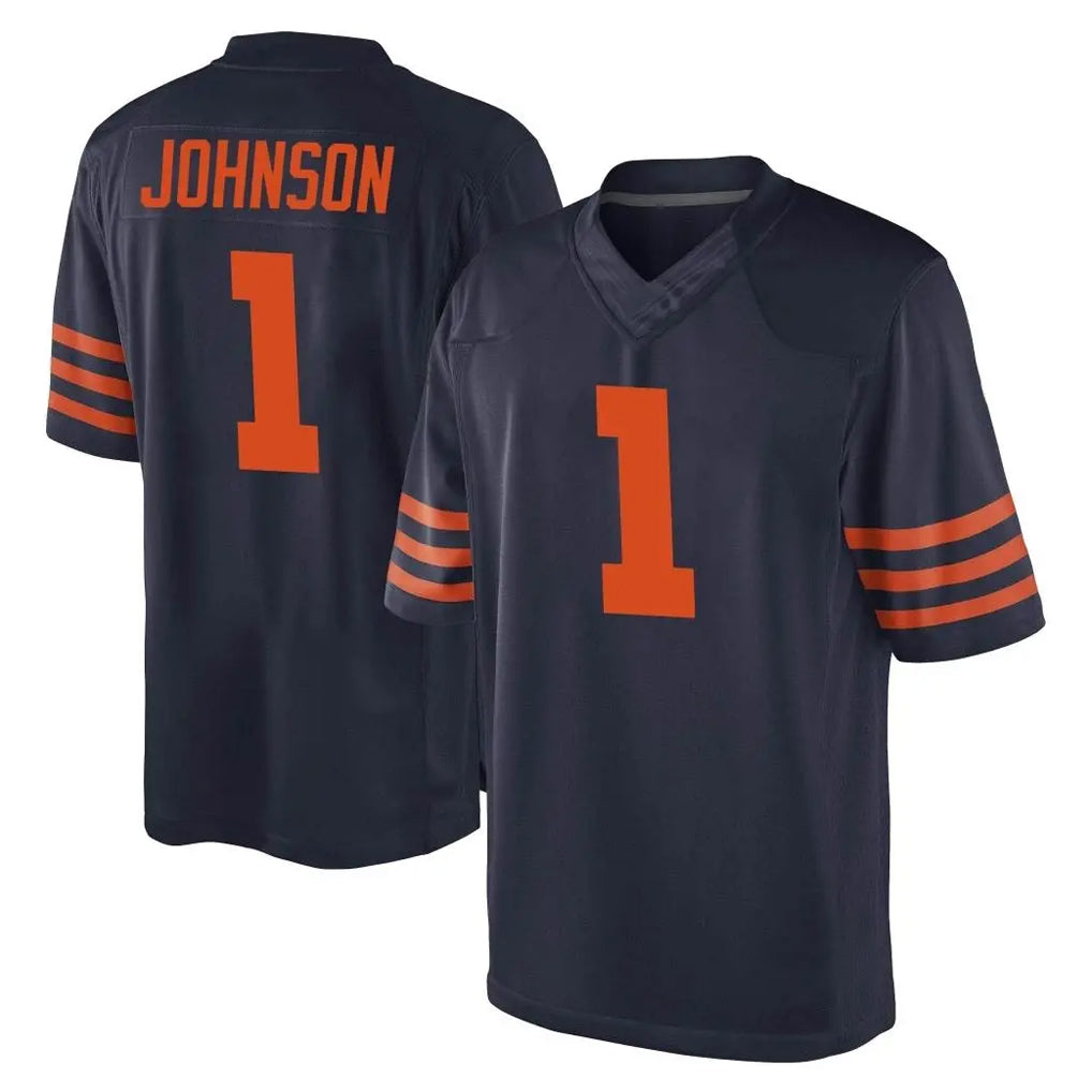 C.Bears #1 Jaylon Johnson Player Navy Blue Alternate Game Jdoa Stitched Jerseys