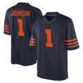 C.Bears #1 Jaylon Johnson Player Navy Blue Alternate Game Jdoa Stitched Jerseys