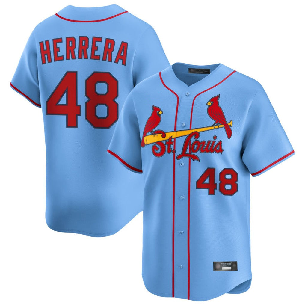 St. Louis Cardinals #48 Ivan Herrera Player Light Blue  Home Limited Jdoa Stitched Jerseys