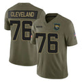 J.Jaguars #76 Ezra Cleveland Player Olive 2025 Salute To Service Limited Game Jdoa Stitched Jerseys