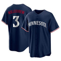 M.Twins #3 Harmon Killebrew Player Navy Replica Alternate Home Jdoa Stitched Jerseys