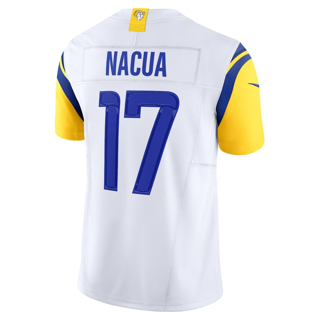 Jdoa LA.Rams #17 Puka Nacua White Vapor F.U.S.E. Limited Jersey