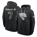 J.Jaguars #7 Brian Thomas Jr. Player 2026 Black Logo Pullover Hoodies Limited Game Jdoa Stitched Jerseys