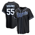 KC.Royals #55 Cole Ragans Player Black Carbon Fashion Home Game Jdoa Stitched Jerseys
