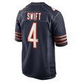 C.Bears #4 D'Andre Swift Player Navy Home Game Jdoa Stitched Jerseys
