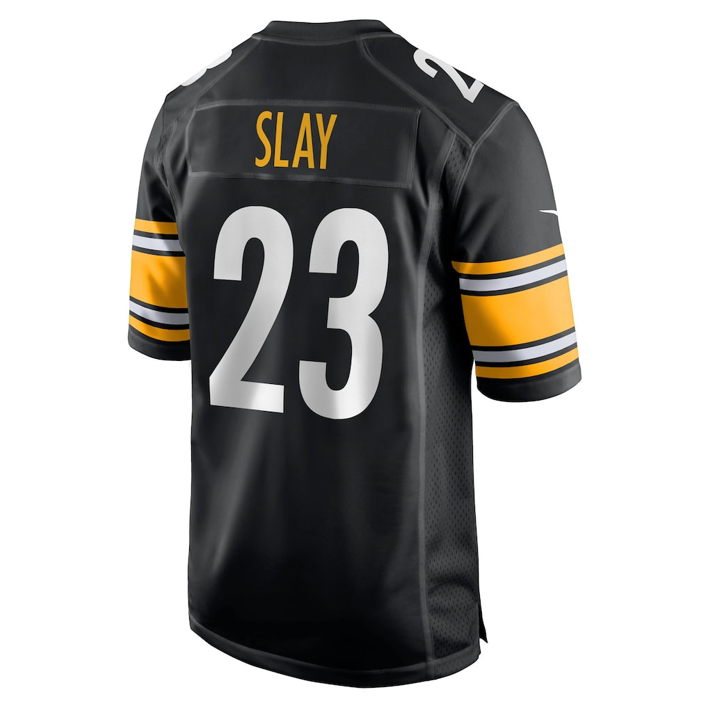 Jdoa P.Steelers #23 Darius Slay Black Team Game Jersey