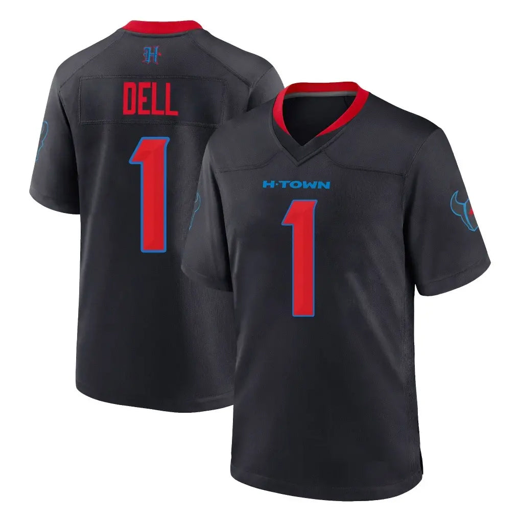 H.Texans #1 Tank Dell Player Navy 2nd Alternate Home Game Jdoa Stitched Jerseys