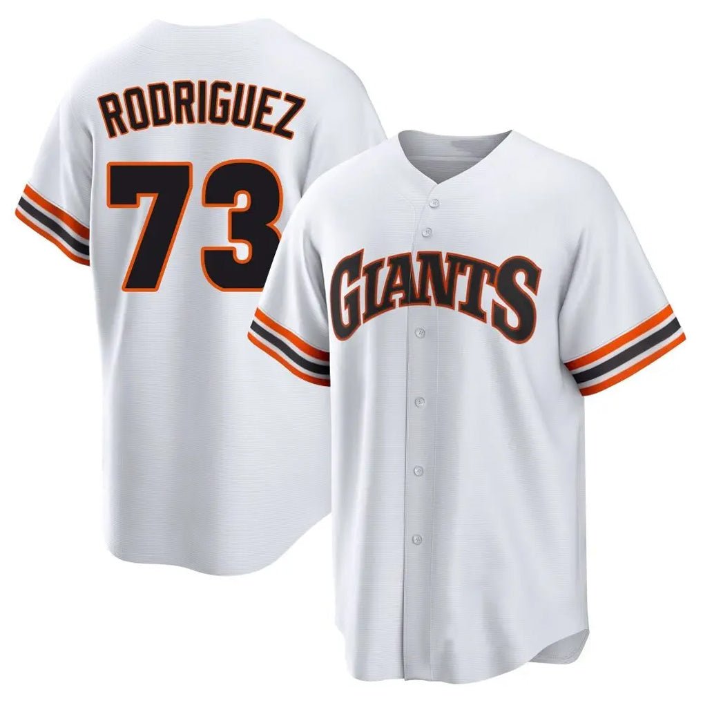 SF.Giants #73 Randy Rodriguez Player White Home Game Jdoa Stitched Jerseys